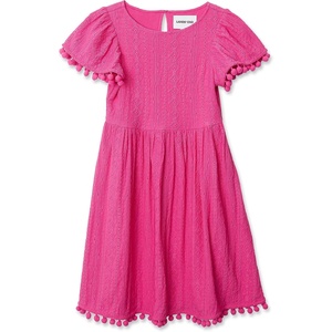 image:imageLands End Girls Lace Short Sleeve DressRose Violet