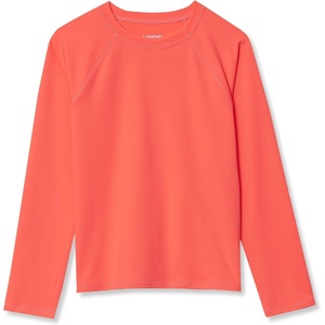 image:imageLands End Girls Long Sleeve Mock Neck UPF 50 Swim Rash GuardFiery Coral