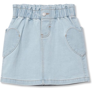 image:imageLands End Girls Paperbag Denim SkirtCoastal Blue