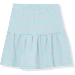 image:imageLands End Girls Pique Knit SkirtMint Multi Stripe