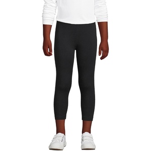 image:imageLands End Girls Tough Cotton Capri LeggingsBlack