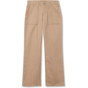 image:imageLands End Girls Woven Pull On Utility Cargo PantsCornstalk Khaki