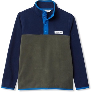 image:imageLands End Kids Fleece Quarter ZipGreenNavyBlue