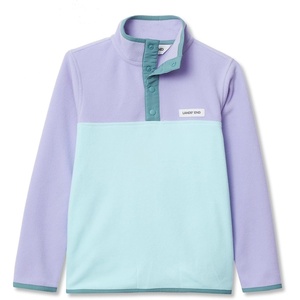 image:imageLands End Kids Fleece Quarter ZipPurpleClearTrellis