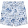 image:imageLands End Boys Print Swim TrunksBlue Palm Island