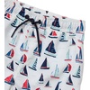 image:imageLands End Boys Print Swim TrunksSailboatsWhite