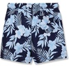 image:imageLands End Boys Print Swim TrunksTropical FloralNavy