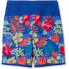 image:imageLands End Boys Stretch Hydroliner Sport Swim TrunkTropical FloralDazzling Blue
