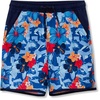 image:imageLands End Boys Stretch Hydroliner Sport Swim TrunkTropical HibiscusNavy