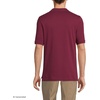 image:imageLands End Essentials Mens Long Sleeve All Day Comfort Polo Shirt  100 Cotton Wont Shrink Pill FadeBurgundy