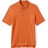 image:imageLands End Essentials Mens Long Sleeve All Day Comfort Polo Shirt  100 Cotton Wont Shrink Pill FadeOrange Spice
