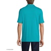 image:imageLands End Essentials Mens Long Sleeve All Day Comfort Polo Shirt  100 Cotton Wont Shrink Pill FadeTeal Breeze