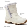 image:imageLands End Expedition Warmest Waterproof No Tie Kids Snow Boots for Boys and Girls  Insulated Winter Fleece Lined Snow Boots Size 11 to 7 Little and Big Kid ShoesWhite