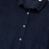 image:imageLands End Girls 34 Sleeve Corduroy Shirt DressClassic Navy