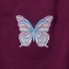 image:imageLands End Girls Crew Neck Embroidered SweatshirtPlum Butterfly