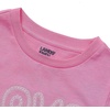 image:imageLands End Girls Graphic TeeEmbroidery LoveFuchsia Pink
