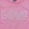 image:imageLands End Girls Graphic TeeEmbroidery LoveFuchsia Pink