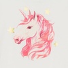 image:imageLands End Girls Graphic TeeGlitter UnicornEgret