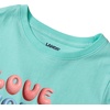 image:imageLands End Girls Graphic TeePositive WordsMint