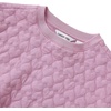 image:imageLands End Girls Knit Quilted Crew Neck SweatshirtQuilted HeartsMauve