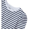image:imageLands End Girls Long Sleeve Graphic Tee with Puff ShoulderNavyIvory Stripe
