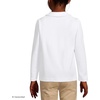 image:imageLands End Girls Long Sleeve Ruffled Peter Pan Collar Knit ShirtWhite