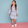 image:imageLands End Girls Puff Shoulder Crew Neck SweatshirtWashed Purple Bows