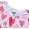 image:imageLands End Girls Short Sleeve NightgownRedWatercolor Hearts