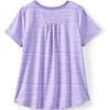 image:imageLands End Girls Short Sleeve Performance TeeLavender Mist Space Dye