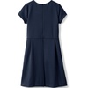 image:imageLands End Girls Short Sleeve Ponte DressClassic Navy