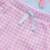 image:imageLands End Girls Short Sleeve Tee and Shorts Pajama SetStrawberriesPink Gingham