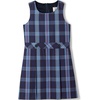 image:imageLands End Girls Uniform Plaid JumperFrench Blue Plaid
