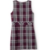 image:imageLands End Girls Uniform Plaid JumperPlaid BurgundyGray