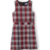 image:imageLands End Girls Uniform Plaid JumperRedGraphite Plaid