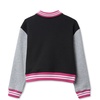 image:imageLands End Girls Varsity Bomber JacketBowBlackGray Heather