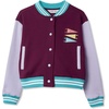 image:imageLands End Girls Varsity Bomber JacketPennantPlumPurple