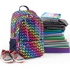 image:imageLands End Kids Backpack Black Techpack LargeTeal ShadowBlue Colorblock