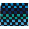 image:imageLands End Kids Cozy Fleece HatScarfGloves SetGradient CheckMidnight Blue
