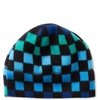 image:imageLands End Kids Cozy Fleece HatScarfGloves SetGradient CheckMidnight Blue