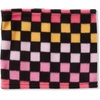 image:imageLands End Kids Cozy Fleece HatScarfGloves SetGradient CheckRaspberry