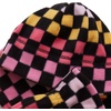 image:imageLands End Kids Cozy Fleece HatScarfGloves SetGradient CheckRaspberry