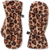 image:imageLands End Kids Cozy Fleece HatScarfGloves SetTan Cheetah Hearts