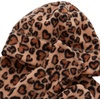 image:imageLands End Kids Cozy Fleece HatScarfGloves SetTan Cheetah Hearts