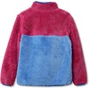 image:imageLands End Kids Heritage Fleece Quarter Zip Pullover TopRose VioletSky Blue