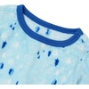 image:imageLands End Kids Long Sleeve Plush Fleece Pajama SetBlue Pine Trees