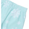 image:imageLands End Kids Long Sleeve Pocket Fleece Pajama SetAqua Snowflakes
