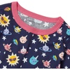 image:imageLands End Kids Pattern Snug Fit Pajama SetDeep Sea Navy Kitty Space