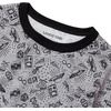 image:imageLands End Kids Pattern Snug Fit Pajama SetGraphicWhiteBlack