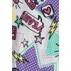 image:imageLands End Kids Pattern Snug Fit Pajama SetPastel Comic Print