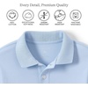 image:imageLands End Kids School Uniform Polo  100 Cotton Comfort that Lasts All Year EasyCare Short SleeveBlue